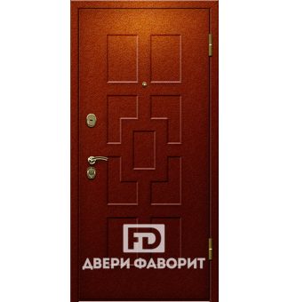 Дверь стальная в коттедж окрашена цинкогрунтом