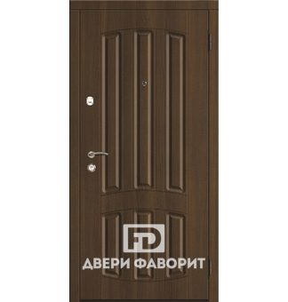 Стальная дверь с отделкой МДФ и верхним замком Гардиан