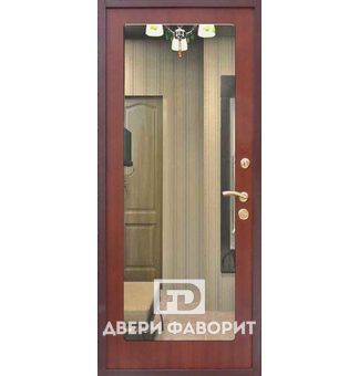 Железная дверь с зеркалом внутри