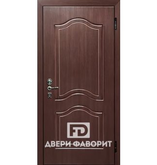Дверь уличная с терморазрывом, отделка МДФ