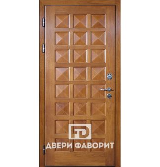 Дверь уличная с филёнчатым МДФ (3 петли)